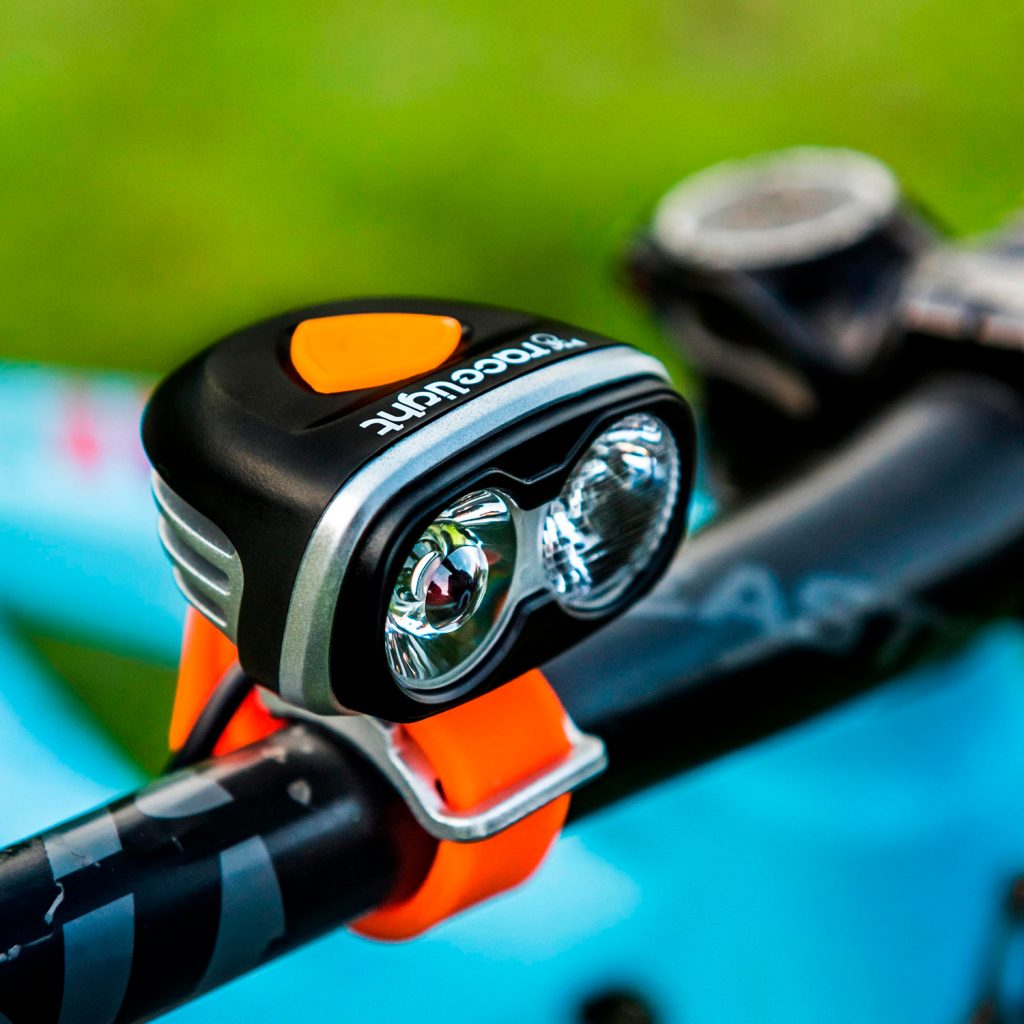 Faro Anteriore Ricaricabile Per Bici, 4 Funzioni, Impermeabile, Con USB, Luce LED Nera