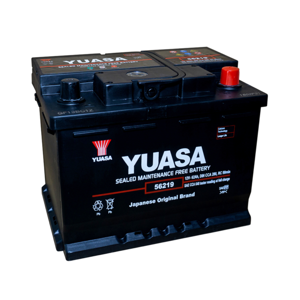 baterias yuasa 56219 bateria auto nissan qashqai hyundai elantra peugeot 208 diesel.