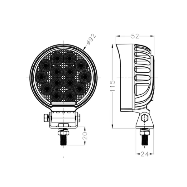 foco faena led 56w