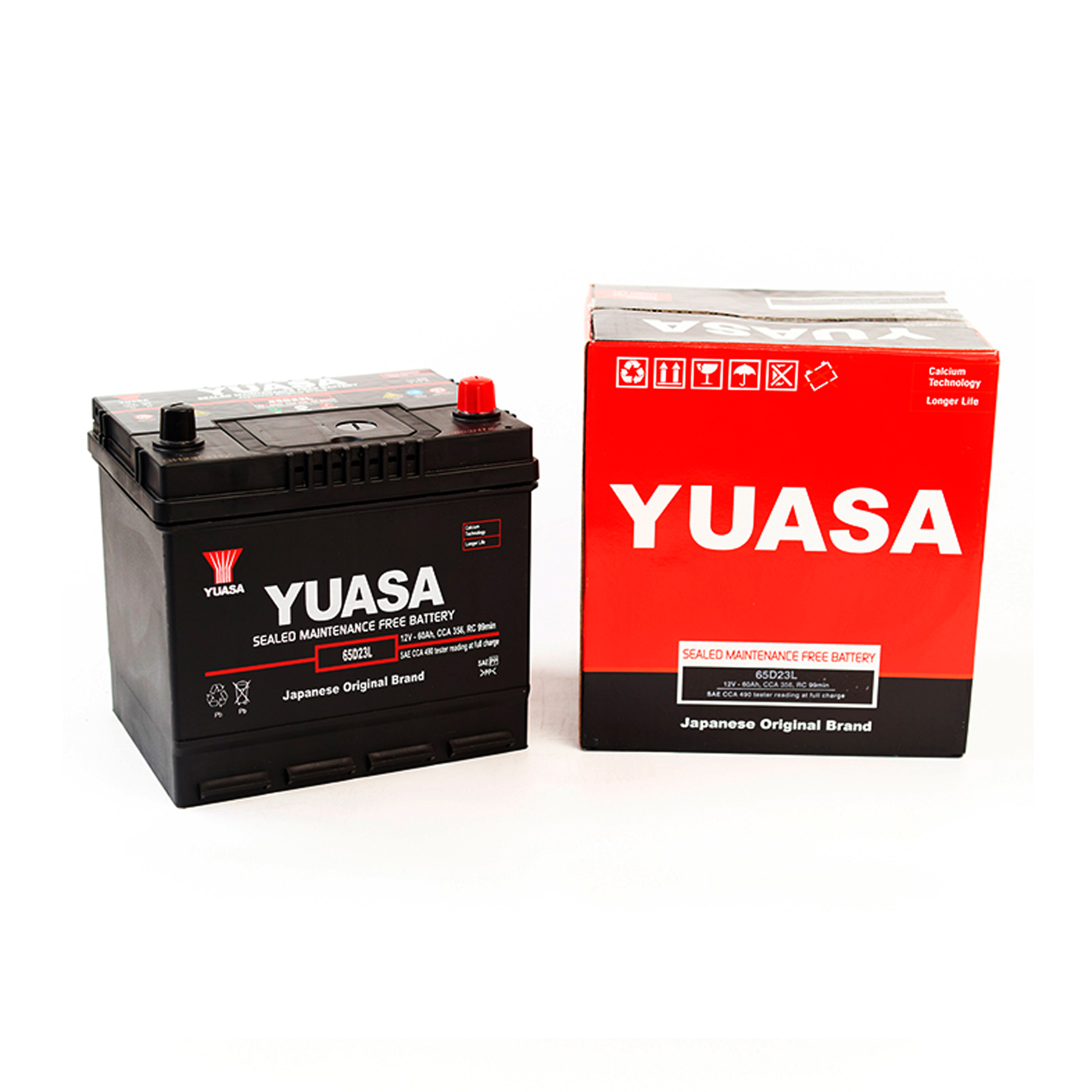 Batería YUASA 65D23R SMF 60ah 490cca - Imagen 2