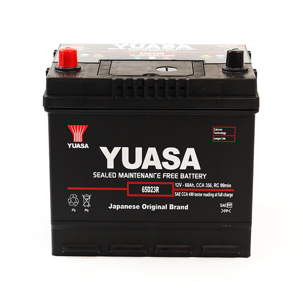 Batería YUASA 65D23R SMF 60ah 490cca